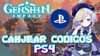 COMO CANJEAR CODIGOS EN PS4 ll GENSHIN IMPACT gameplay español