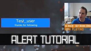 OBS: NightDev Follower Alert Tutorial with DropBox