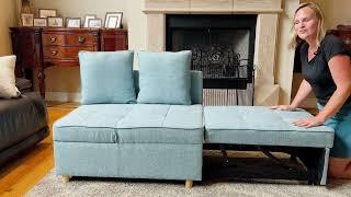 Best sleeper sofa for small spaces? 4 in 1 convertible chair bed!