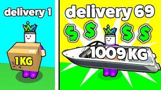 I Delivered 1,690,509 KG of Packages As a Deliveryman in Roblox