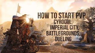 How to start PvP in the Elder Scrolls Online - Cyrodiil, Imperial City, Battlegrounds, Dueling