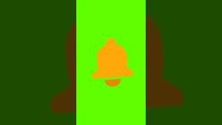 No copyright Bell icon animation green screen| bell icon green screen animation #bellicon