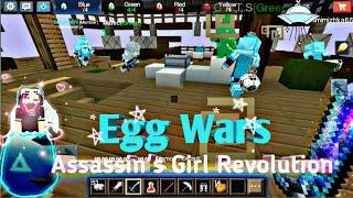 Blockman Go | Egg Wars | Playing with Diamond's Squad and Friends