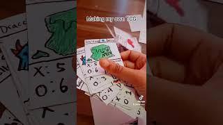 Homemade Trading Card Game #tcg#diy#shorts