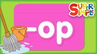 Learn How To Read Words In The "op" Word Family | Turn & Learn ABCs | Preschool Learning