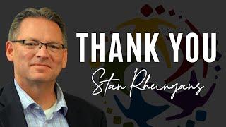 A Farewell Message to Stan Rheingans