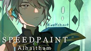 Genshin Impact Alhaitham Fanart - Krita Speedpaint