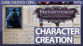 Pathfinder: Wrath of the Righteous (2021) Character creation - PC Gameplay (No commentary) 1440p