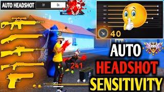 Free Fire Headshot setting 2024  Best Sensitivity Settings ️| Sensitivity + Hud Settings Free Fire