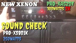 NEW XENON PRO-XA520F "SOUND CHECK" Pro-XS801K 250WATTS