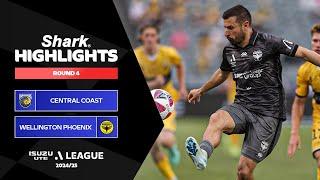 Central Coast v Wellington Phoenix - Shark Highlights | Isuzu UTE A-League 2024-25 | Round 04