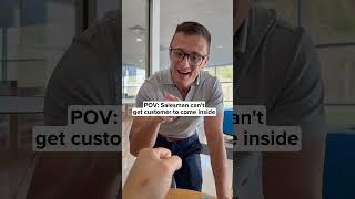 Salesman can’t get the customer inside  @Carscom