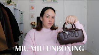 MIU MIU LEATHER ARCADIE BAG UNBOXING & REVIEW | THE NEW IT BAG FOR FALL