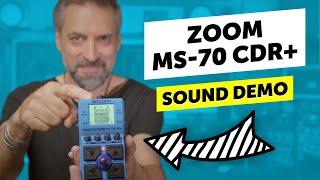 Zoom MS-70 CDR+ | The best multi-effects pedal for little money? | Sound Demo