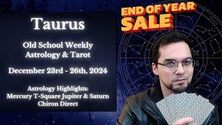 Taurus Weekly Reading December 23rd-26th Old School Astrology & Tarot