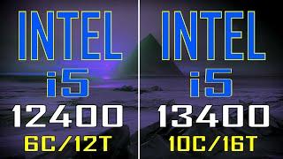 INTEL i5 12400 vs INTEL i5 13400 // PC GAMES BENCHMARK TEST ||