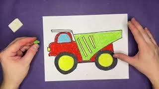 Как нарисовать Самосвал Легко / How To Draw Dump truck