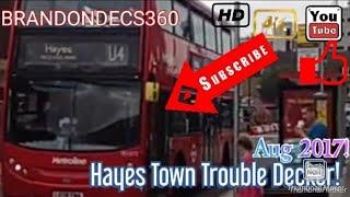 ROUTE U4 BUS MAKES WRONG TURN IN HAYES TOWN!