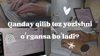 Klaviaturada tez yozish | "Touch typing"ni oʻrganish | Tibbiyot kundaligi