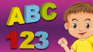 ABC Song + 123 Numbers + Different Colors | Basics for Kids Learning | All in One