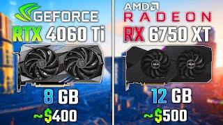 RTX 4060 Ti vs RX 6750 XT | Test in 5 Games - 1440p