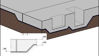 Бетонная подготовка и фундаментная плита в Revit