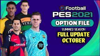 OPTION FILE PES 2021 PS4 SUMMER SEASON UPDATE OCTOBER 2024