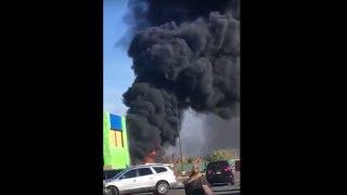 Raw video: Fire at Bricktown Commons construction site in Charleston