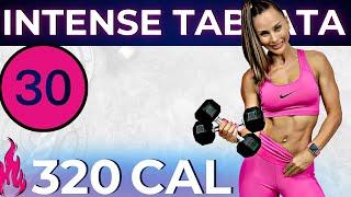 30-MIN INTENSE TABATA WORKOUT + ABS (total body metabolic weight loss, lean muscle + belly fat)