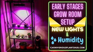 Viparspectra 300W Grow Light + Sansi 36W Grow Light Bulb: Early Carnivorous Plant Grow Room Setup