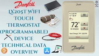Danfoss LX205T Wi-Fi Touch Thermostat | Overview & Complete Technical Specs 