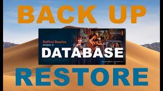 Davinci Resolve 17/18 Database Backup Restore 2021/2022