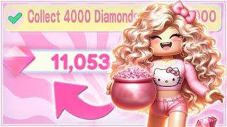 HOW TO GET DIAMONDS in MY HELLO KITTY CAFE #roblox