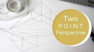 2 Point Perspective Tutorial | Building Objects Out of Boxes