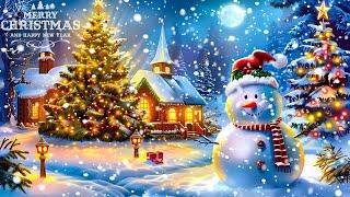 Beautiful Snowy Christmas AmbienceRelaxing Christmas Carol Music  Peaceful Christmas Atmosphere