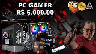 Montamos um PC Gamer de R$ 6.000  2024  para Rodar TUDO com muita Qualidade e Garantia !!!