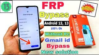 Itel A60 FRP Bypass Android 12,13 | New Solution | Itel (A662L) Google Account Bypass Without Pc |