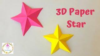 Very Easy 3D Paper Stars | How to Cut 3D Paper Stars | Aureliarts