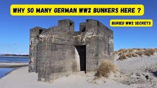 Why German WW2 bunkers all over the beach here ? Secrets in the ground..