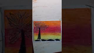 evening drawing easy  #shorts #viral #suggested #naitik art  #arts