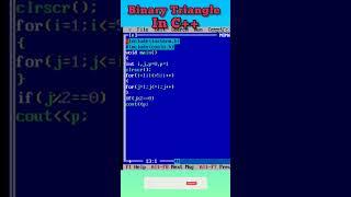 Draw Triangle Pattern in C++ Programming ll #shorts ll #short ll #shortsfeed ll #shortsvideo