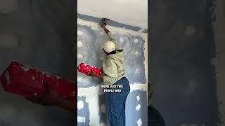 ⏰ 4 MONTHS LATER… an update on Derel’s kitchen reno! That drywall is looking good! 
