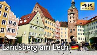 Landsberg am Lech Germany  Beautiful medieval town | Walking Tour [4K]