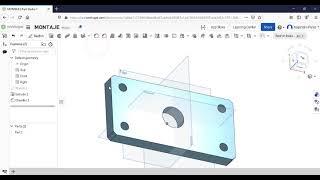 Onshape: Modelado, ensamble y planos de un conjunto