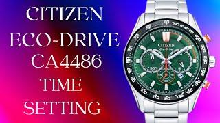 How to set the time Citizen Eco-Drive CA4486 #watchservicebd