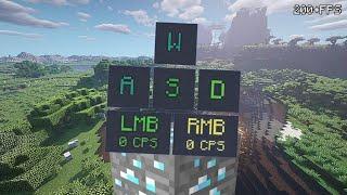 RGB Keystrokes With Cps Counter For MCPE 1.20+ (Fps Boost+)