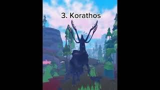 My top 5 favorite creatures in Creatures of Sonaria || #creaturesofsonaria #roblox