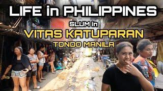 NEVER SEEN BEFORE | WALK at HIDDEN SLUM LIFE in VITAS KATUPARAN TONDO MANILA PHILIPPINES [4K] 