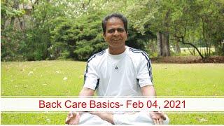 Back Care Basics-  Live Session - Feb 04, 2021