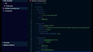 Docker for php+mysql+phpmyadmin